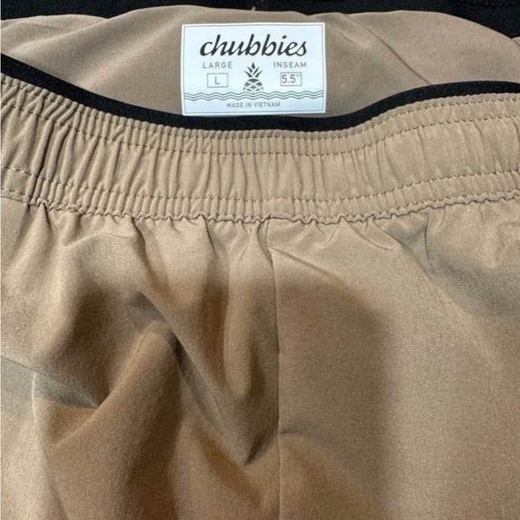 Chubbies Ultimate Training Short Exposed Liner Mudslide 5.5” Large, Brown - Picture 4 of 5